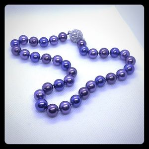 Purple Pearl Necklace